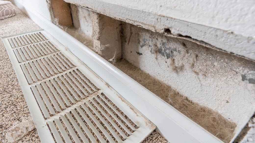 Air ducts that need to be cleaned