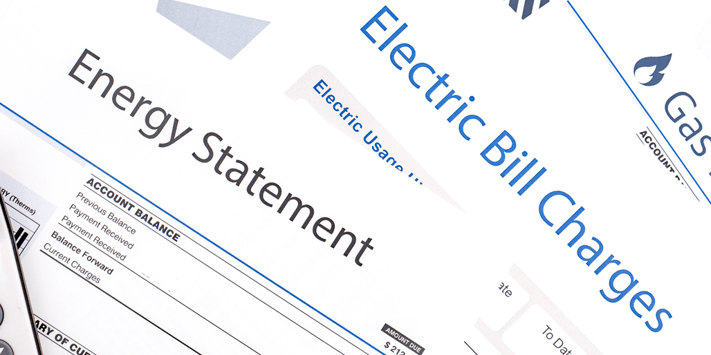 Home energy bill statement